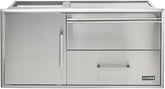 Coyote 42" Access Door with Storage & Warming Drawer Combo - C3-CDWD